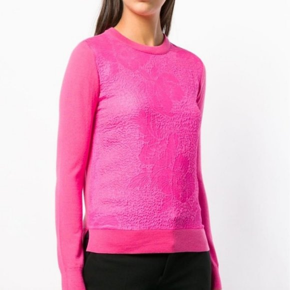 New Auc Tory Burch Jonah Textured floral Top - Picture 3 of 8